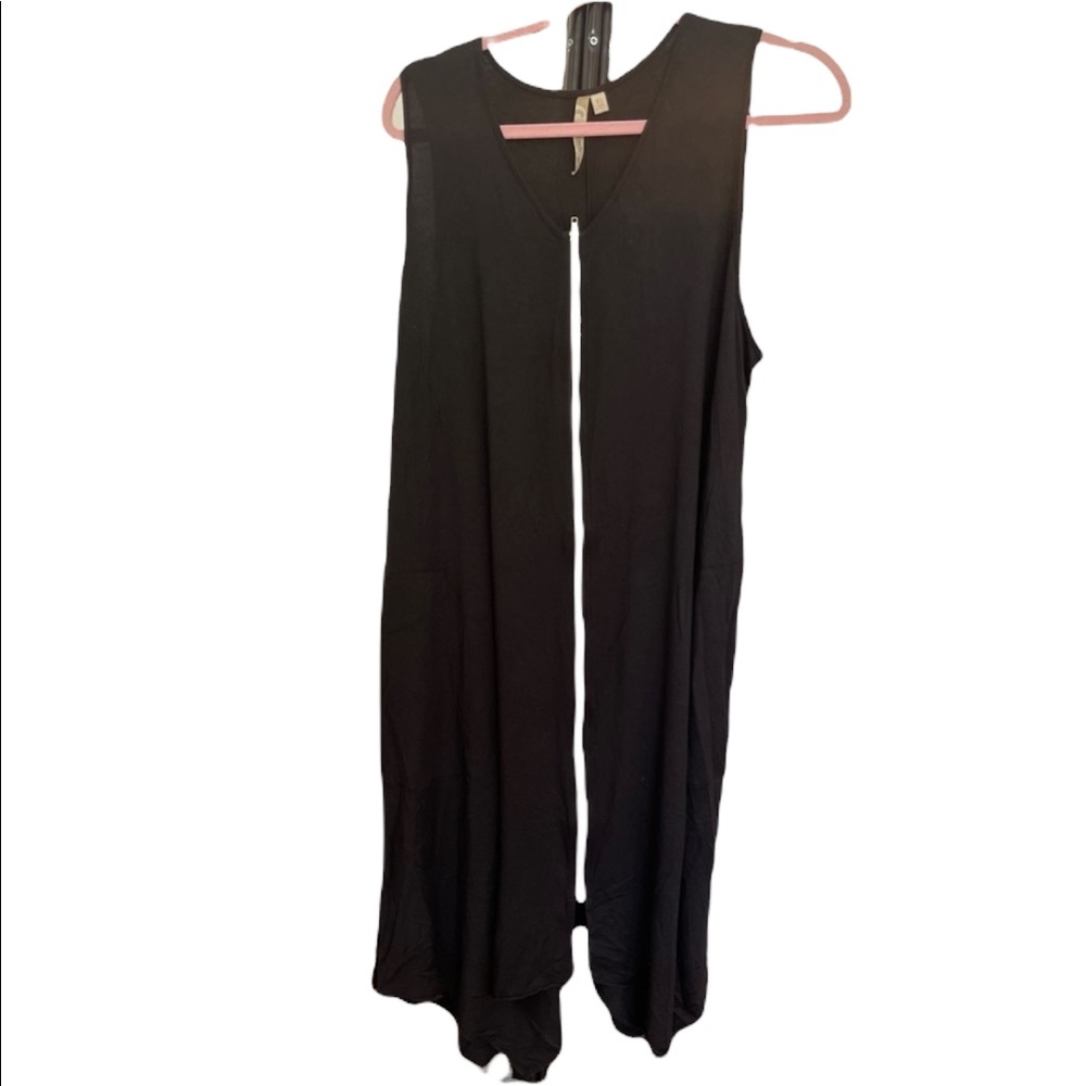 Comfy USA sleeveless jersey dress with zipper size XL